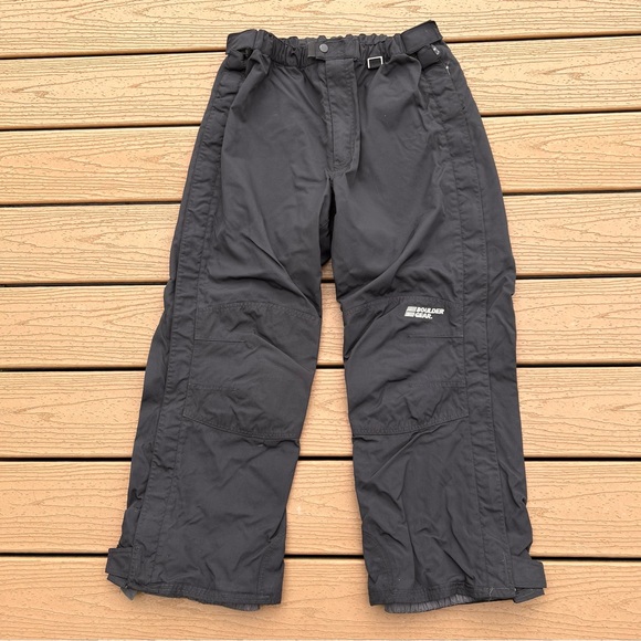 Boulder Gear Mens Side Zip Ski Snow Pant Black Insulated Waterproof‎ Medium - Picture 1 of 9